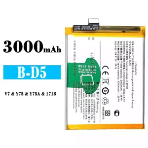New genuine cell phone battery B-D5 for VIVO V7/Y75/Y75A