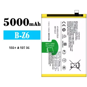 New genuine cell phone battery B-Z6 for VIVO Y35+/Y27 5G