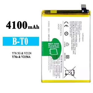 New genuine cell phone battery B-T0 for VIVO Y76 5G/Y76S