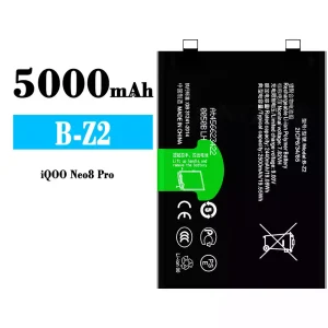 New genuine cell phone battery B-Z2 for VIVO iQOO Neo8 Pro