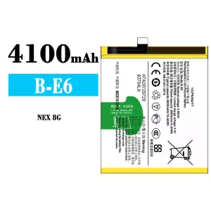 New genuine cell phone battery B-E6 for VIVO NEX 8G