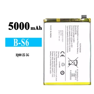 New genuine cell phone battery B-S6 for VIVO IQOO Z5 5G
