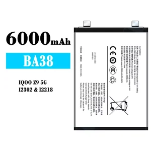 New genuine cell phone battery BA38 for VIVO IQOO Z9 5G