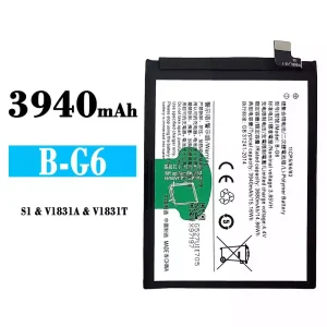 New genuine cell phone battery B-G6 for VIVO S1