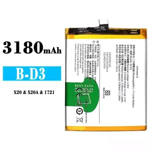 New genuine cell phone battery B-D3 for VIVO X20/X20A