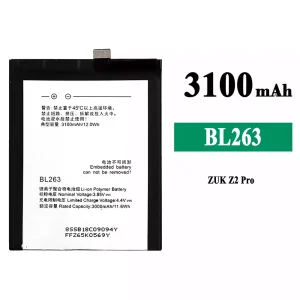New genuine cell phone battery BL263 for Lenovo ZUK Z2 Pro