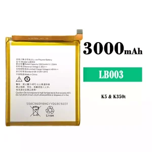 New genuine cell phone battery LB003 for Lenovo K5/K350T