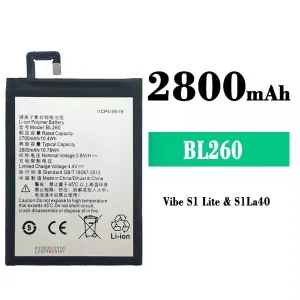 New genuine cell phone battery BL260 for Lenovo Vibe S1 Lite