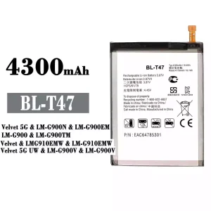 New genuine cell phone battery BL-T47 for LG Velvet 5G