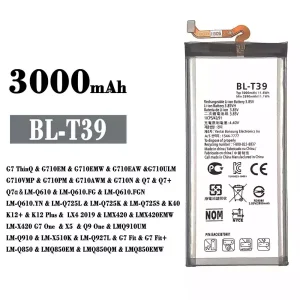 New genuine cell phone battery BL-T39 for LG G7 ThinQ  / Q7 / Q7+ / Q7a / K40 / K12+ / K12 Plus / Q9 One / G7 Fit / G7 Fit+