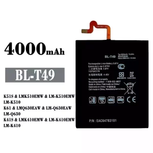 New genuine cell phone battery BL-T49 for LG K51S / K61 / K41S