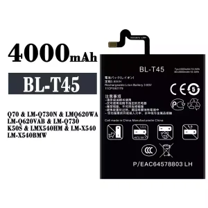 New genuine cell phone battery BL-T45 for LG Q70 K50S