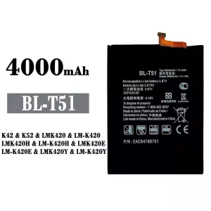New genuine cell phone battery BL-T51 for LG K42 / K52