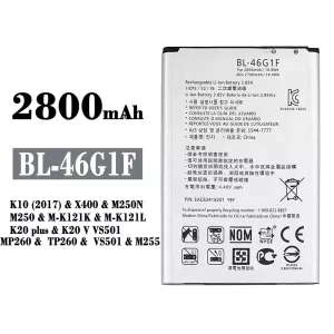 New genuine cell phone battery BL-46G1F for LG K10 (2017) / K20 plus