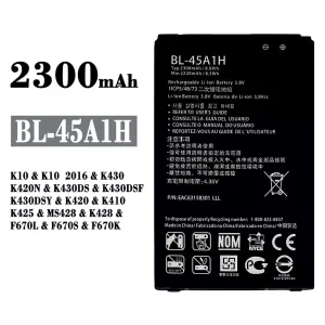 New genuine cell phone battery BL-45A1H for LG K10 2016