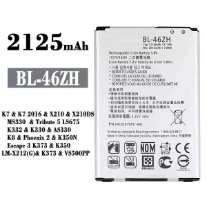 New genuine cell phone battery BL-46ZH for LG K7 2016 / K8 / Phoenix 2