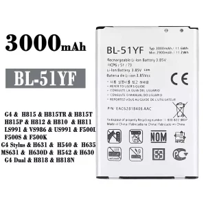 New genuine cell phone battery BL-51YF for LG G4 /G4 Stylus / G4 Dual