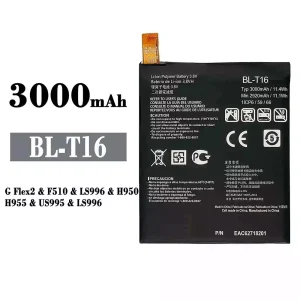 New genuine cell phone battery BL-T16 for LG G Flex2
