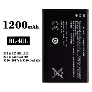 New genuine cell phone battery BL-4UL for Nokia 225 / 230 / 3310（2017)
