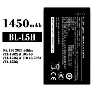 New genuine cell phone battery BL-L5H for Nokia NK 150 2023 Edition