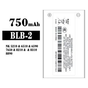 New genuine cell phone battery BLB-2 for Nokia NK 5210/6510/6590/7650/8210/8310/8890