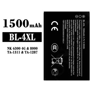 New genuine cell phone battery BL-4XL for Nokia NK 6300 4G/8000