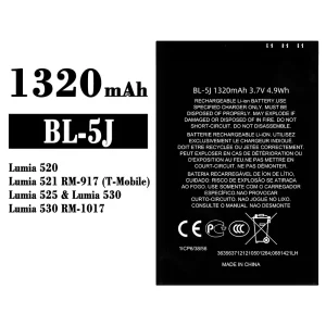New genuine cell phone battery BL-5J for Nokia Lumia 520 Lumia 521  Lumia 525 Lumia 530