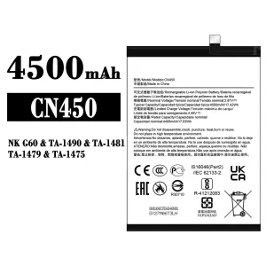 New genuine cell phone battery CN450 for Nokia NK G60