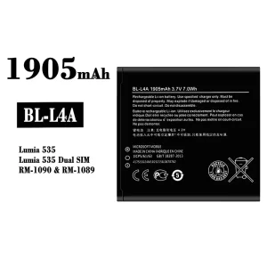 New genuine cell phone battery BL-L4A for Nokia Lumia 535