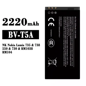 New genuine cell phone battery BV-T5A for Nokia Lumia 735/738/550/730