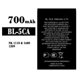 New genuine cell phone battery BL-5CA for Nokia NK 1110/1680/1209