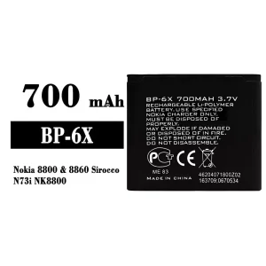 New genuine cell phone battery BP-6X for Nokia 8800/8860 Sirocco/N73i