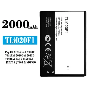New genuine cell phone battery TLi020F1 for Alcatel Pop C7 / Pop 2