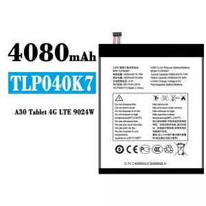 New genuine cell phone battery TLP040K7 for Alcatel A30 Tablet 4G LTE 9024W