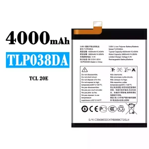 New genuine cell phone battery TLP038DA for Alcatel TCL 20E