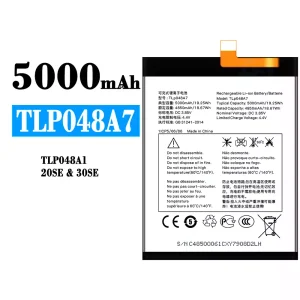New genuine cell phone battery TLP048A7 TLP048A1 for Alcatel 20SE/30SE