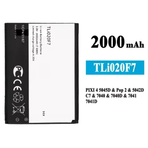 New genuine cell phone battery TLi020F7 for Alcatel PIXI 4 5.0 5045J/5045T/5045D