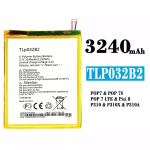 New genuine cell phone battery TLP032B2 for Alcatel POP 7/POP 7S/POP 7 LTE/Pixi 8