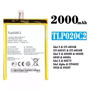 New genuine cell phone battery TLp020C2 for Alcatel Idol S/Idol X/IDOL 2 /IDOL ALPHA
