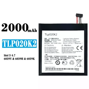 New genuine cell phone battery TLP020K2 for Alcatel One Touch Idol 3 4.7