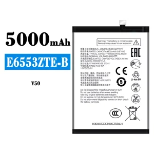 New genuine cell phone battery E6553ZTE-B for ZTE V50