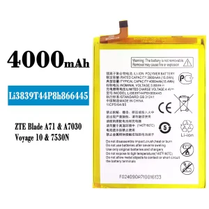 New genuine cell phone battery Li3839T44P8h866445 for ZTE Blade A71
