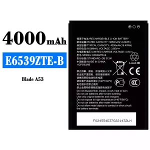 New genuine cell phone battery E6539ZTE-B for ZTE Blade A53
