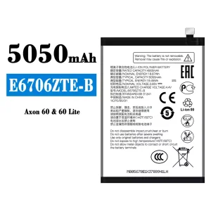 New genuine cell phone battery E6706ZTE-B for ZTE Axon 60/60 Lite
