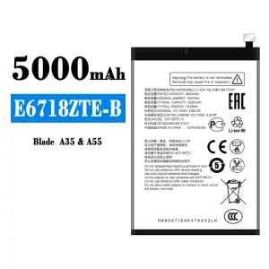 New genuine cell phone battery E6718ZTE-B for ZTE BLADE A35/A55