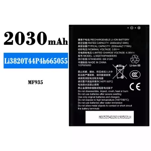 New genuine cell phone battery Li3820T44P4h665055 for ZTE MF935