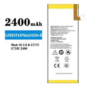 New genuine cell phone battery Li3824T43P6hA54236-H for ZTE Blade S6 5.0