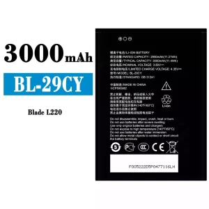New genuine cell phone battery BL-29CY for ZTE Blade L220