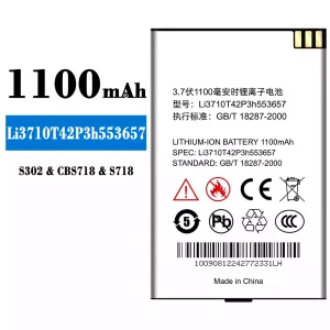 New genuine cell phone battery Li3710T42P3h553657 for ZTE S302/CBS718/S718