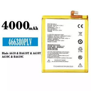 New genuine cell phone battery 466380PLV for ZTE Blade A610/BA610T/A610T/A610C/BA610C